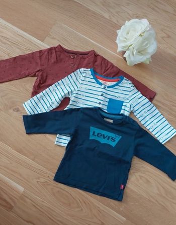 Lot de tee shirt manche longue 12 mois