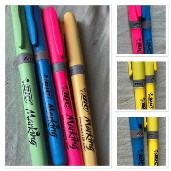Lot crayons fluos