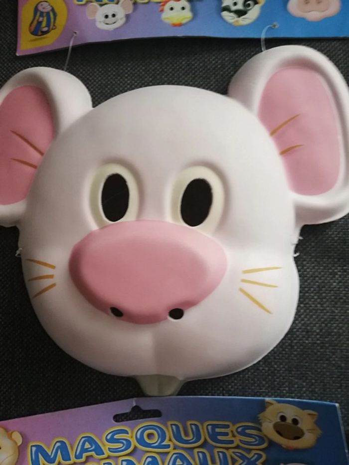 Lot de 4 masques souris en mousse pour déguisement - photo numéro 5