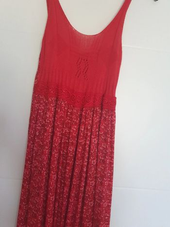 Belle robe longue à fleur neuve