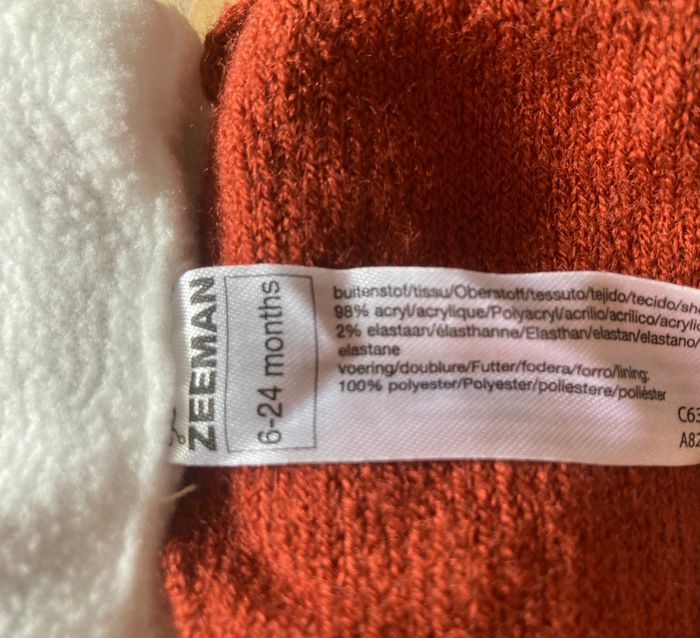 bonnet et moufles en maille petit renne bébé 6/12 mois - photo numéro 5