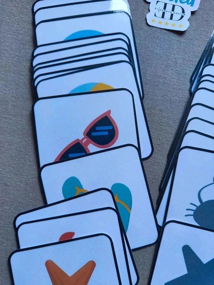 Discrimination visuelle 36 cartes images / ombres de l'été - photo numéro 4