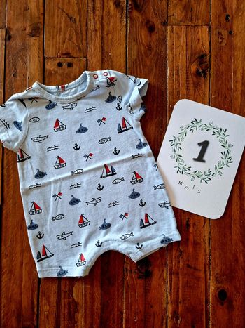 Grenouillère 1 mois Bout'chou