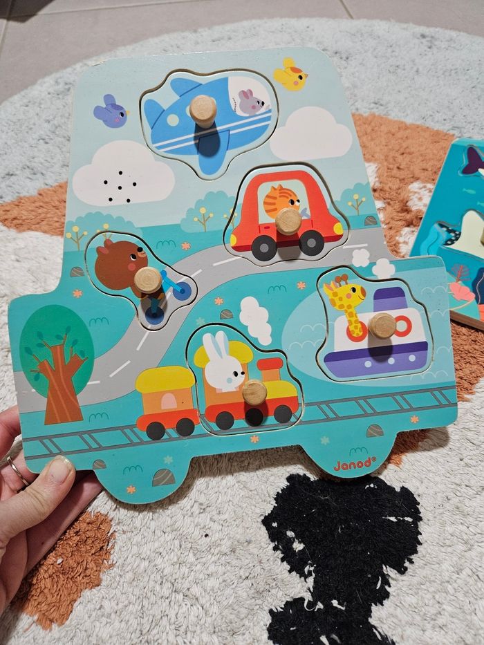 Lot de 2 puzzles pour bébé - photo numéro 2