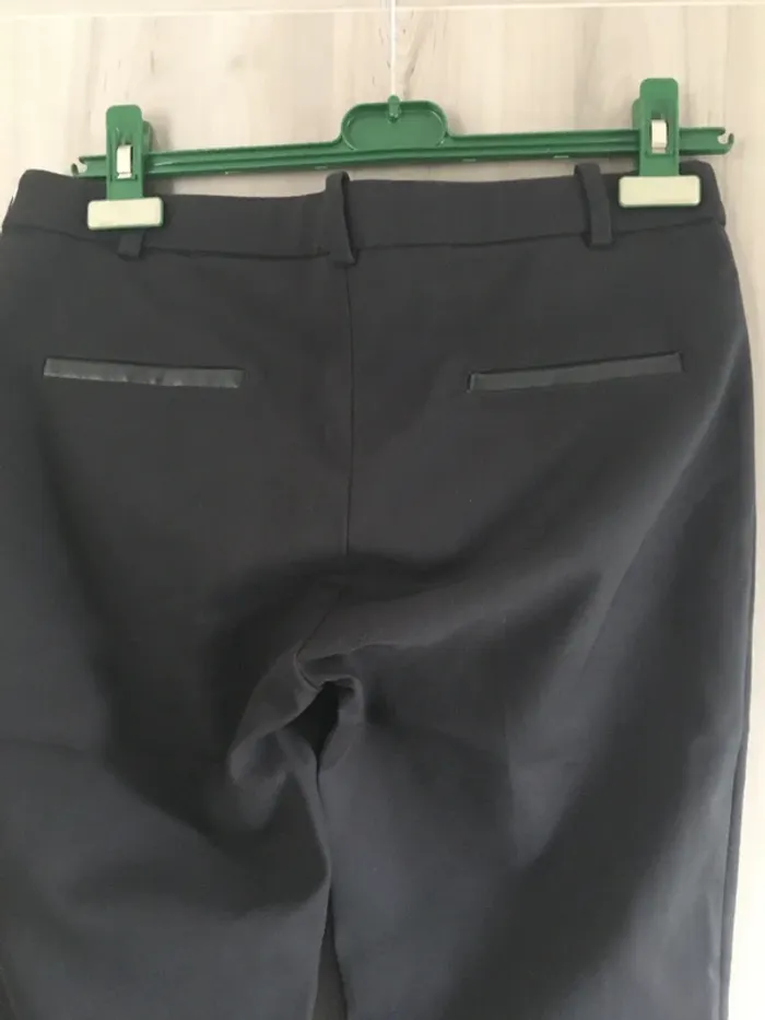 Pantalon cigarette noir 7-8 naf naf taille 38 - photo numéro 5