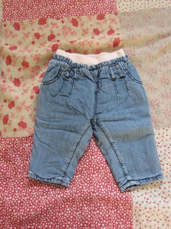 Pantalon jean bleu 6 mois