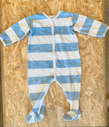 Pyjama Petit Bateau 18 mois 1 pièce velours