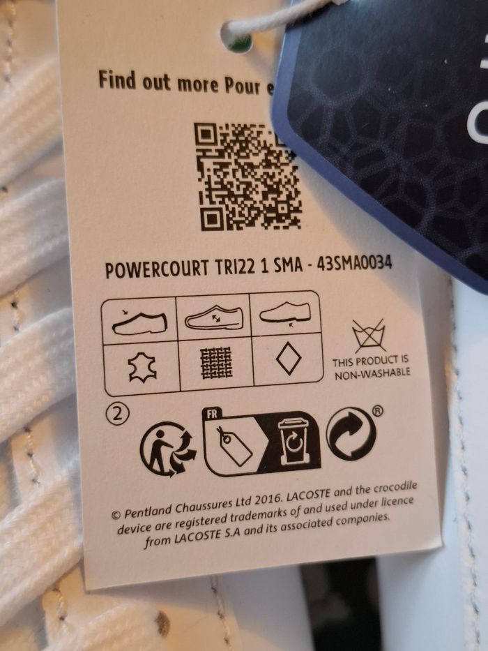 Baskets Lacoste t. 45 100%Cuir, Neuf jamais porte, valeur 150euro - photo numéro 5