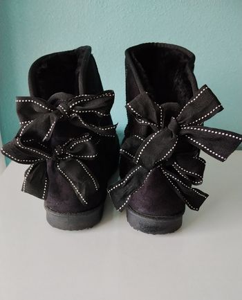 Bottines fourrées en daim