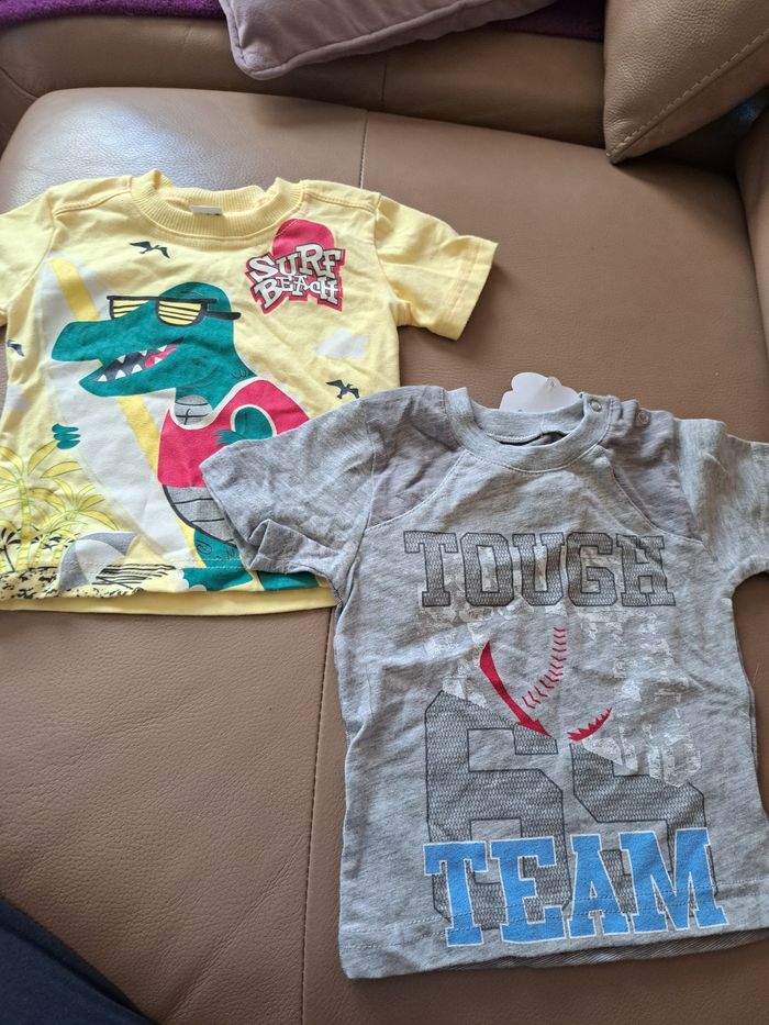 Lot de 5 t shirts neuf bébé garçon 12 mois - photo numéro 2