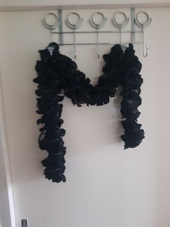 Écharpe noir et argenté