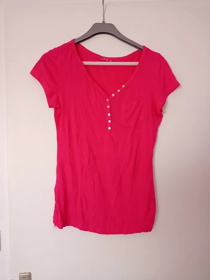 Tee shirt fushia