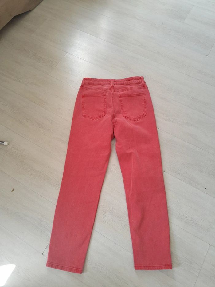 Jean taille haute rouge clair Only 28/32 - photo numéro 2