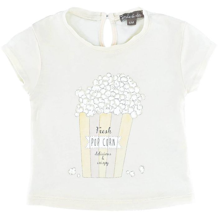 T-Shirt à manches courtes 6 mois en coton Émile et Ida