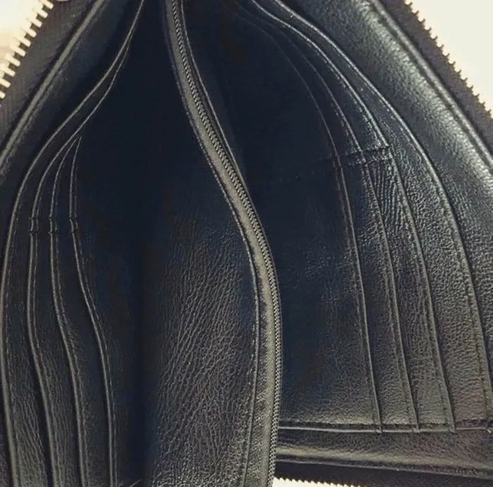 Pochette avec anse poignet amovible orange - photo numéro 2