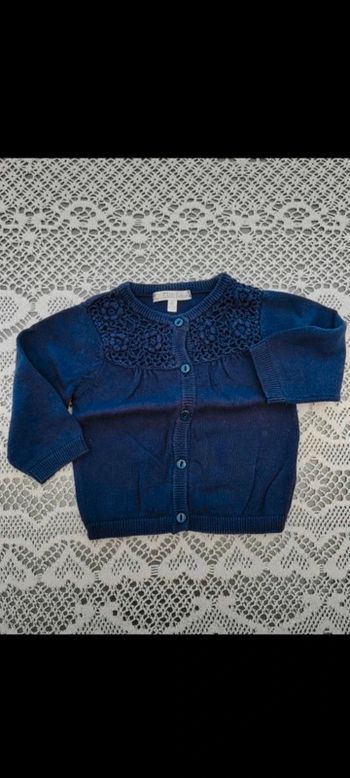 💙Gilet bleu 6 mois Kiabi