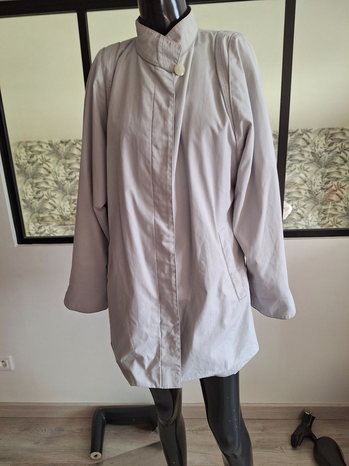 Trench vintage gris clair 40 - photo numéro 5