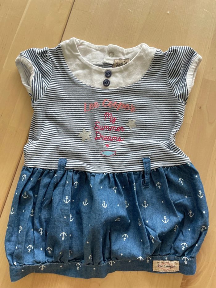 Lot de 2 robes et 1 combi-short 12 mois multimarque - photo numéro 2