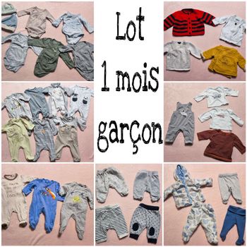 Lot 1mois garcon