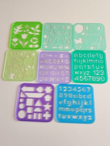 Pochoirs tupperware lot n°2