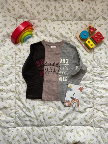 teeshirt manches longues 2 ans tape à l'oeil