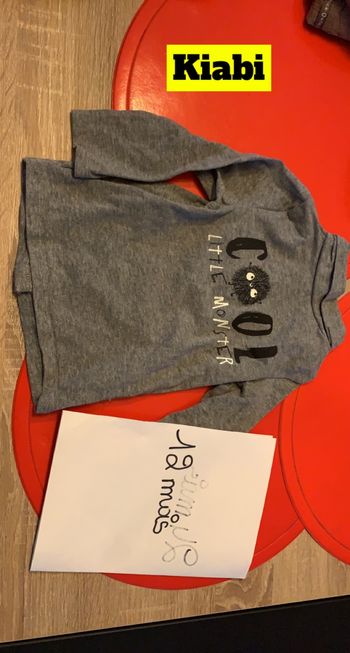 T-shirt manches longues col rouler