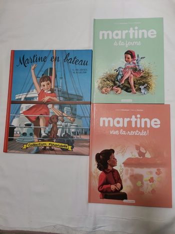 Lot 3 livres martine