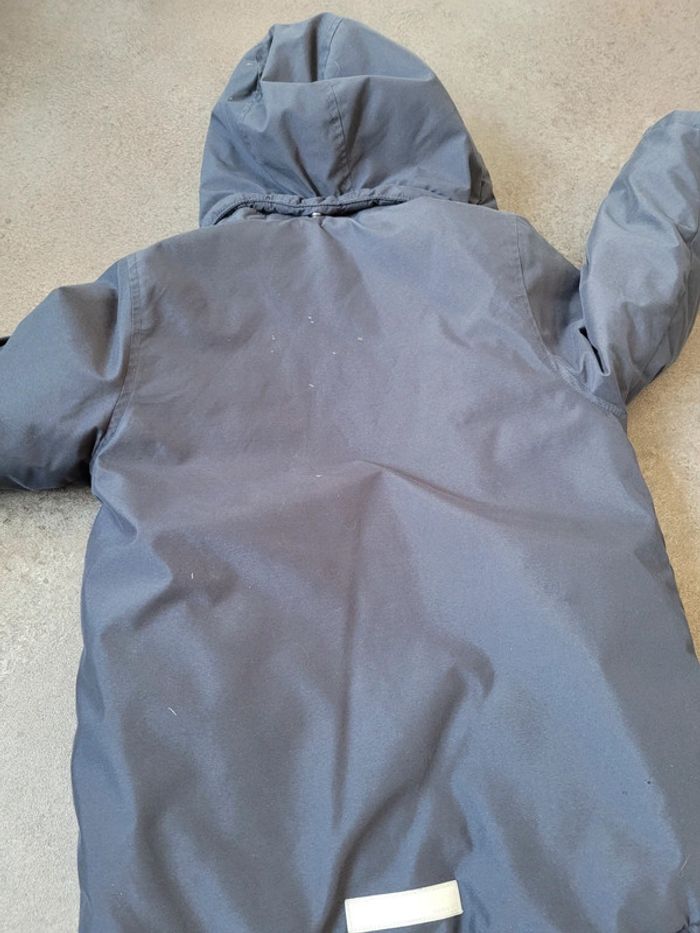 Manteau chaud hiver capuche clips zio bouton bleu name it 6 ans - photo numéro 4