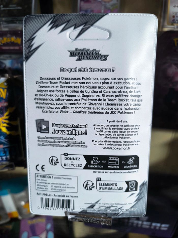 Booster Pokémon EV10 Rivalités Destinées – Scellé plastique (Giovanni & Mewtwo) - photo numéro 2