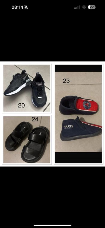 lot chaussure comme neuf