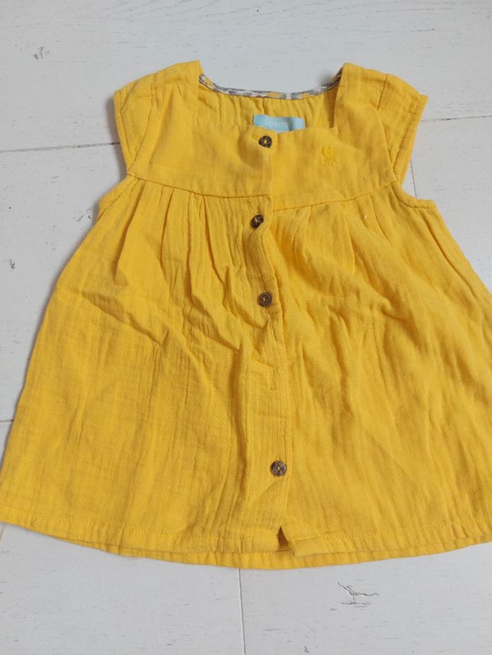 Robe jaune Obaibi Taille 6 mois