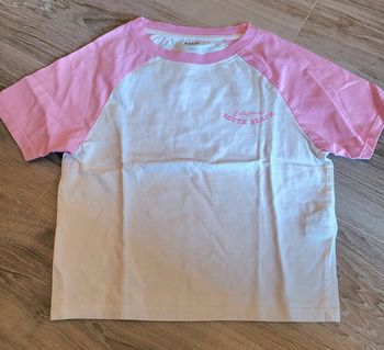 Crop top blanc et rose MC Kiabi XS