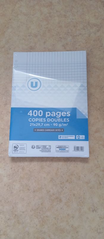 Copies doubles grands carreaux