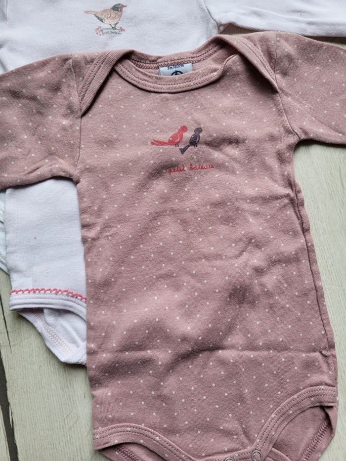 Lot de 7 bodys manches longues petit bateau fille 3 mois - photo numéro 5