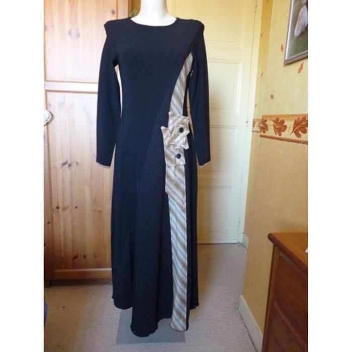 ROBE MI-LONGUE Bleu Blanc Rouge - Taille 40