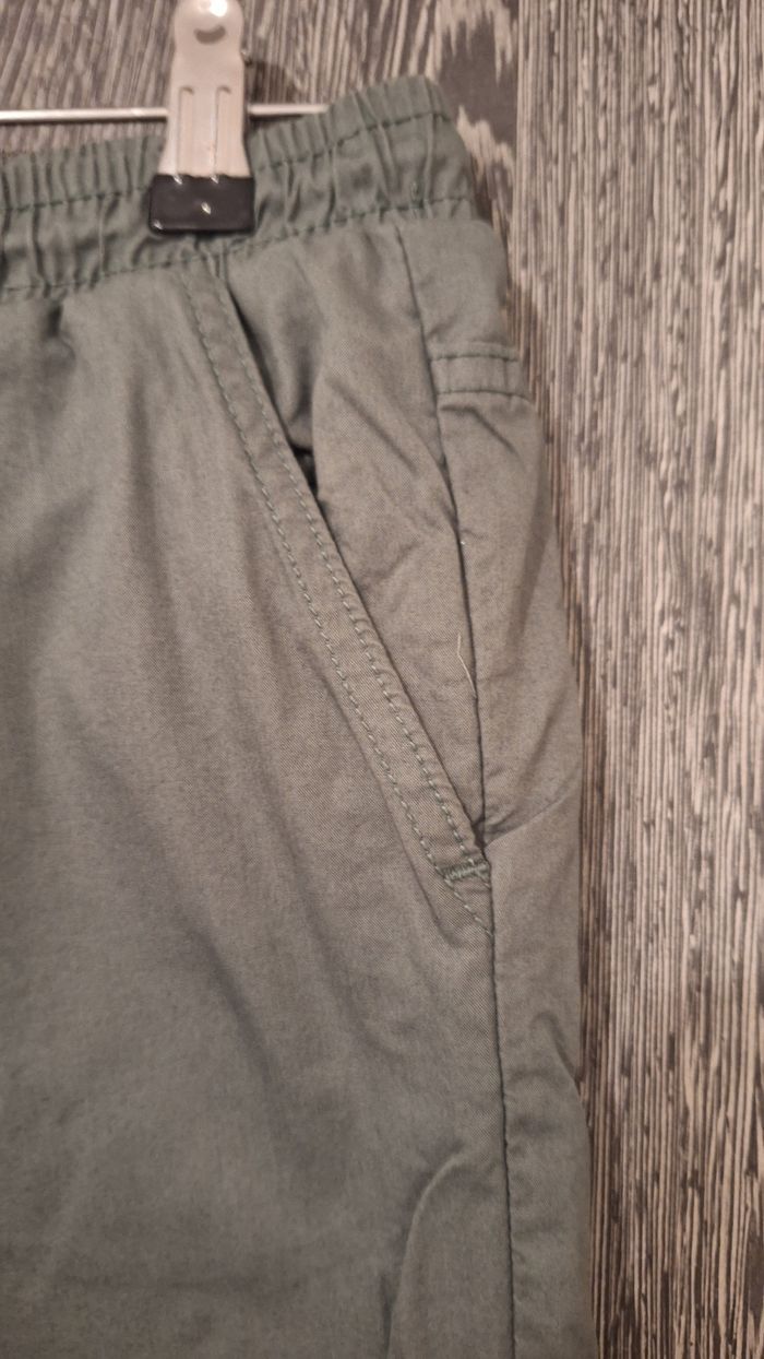 Pantalon jogger en toile kaki - photo numéro 6