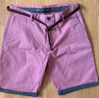 Bermuda stretch  homme avec ceinture