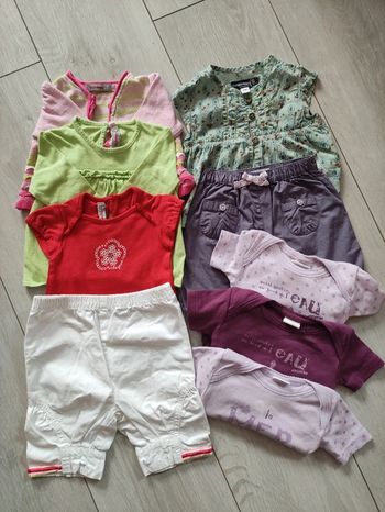 Lot vêtements été bébé fille 3 mois