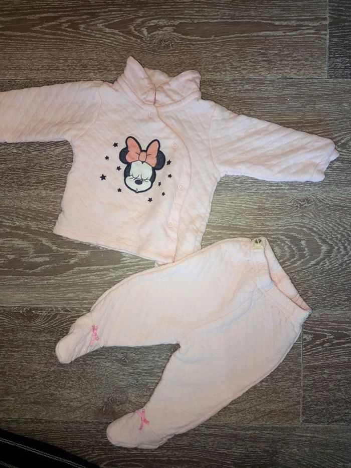 Pyjama deux pièces Minnie Disney 1-3 mois rose