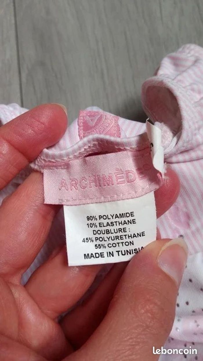Maillot de bain fille archimede taille 3/6 mois - photo numéro 4