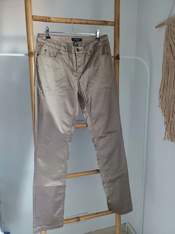 Pantalon brillant vert kaki Sara Kelly by Ellos taille 40