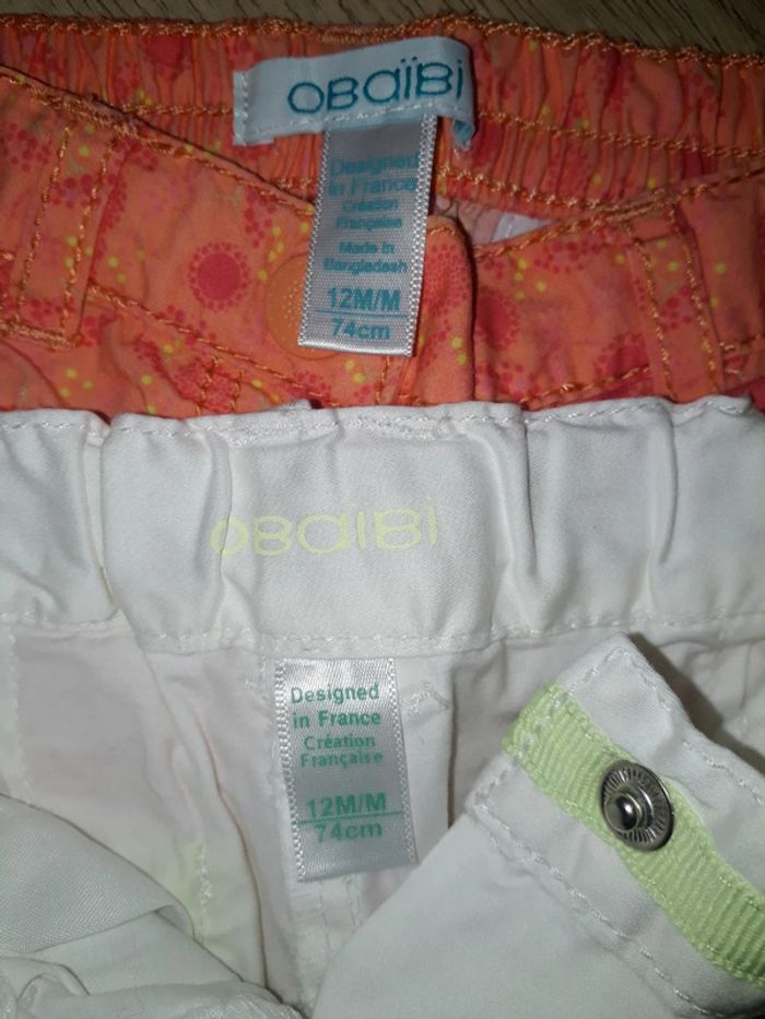 2 shorts 12 mois - photo numéro 2