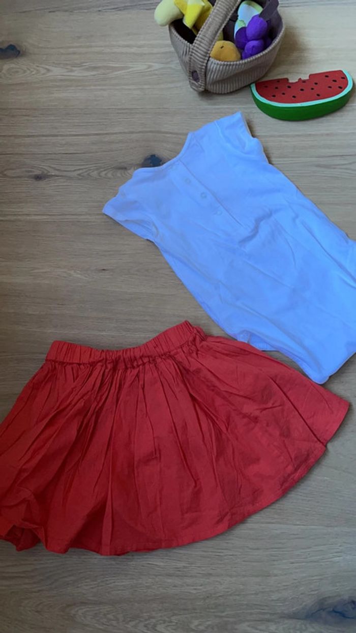 Ensemble bodie et jupe DPAM 12 mois - photo numéro 3