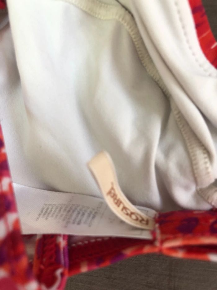 Maillot bikini Rasurel taille 3 très bon état rouge - photo numéro 5