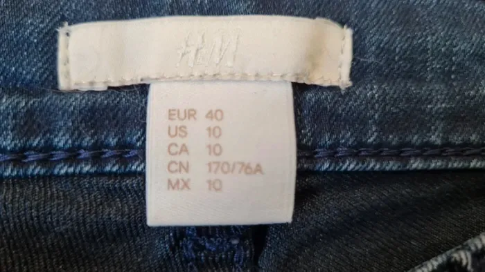 Jeans femme taille basse h&m  T40 - photo numéro 9