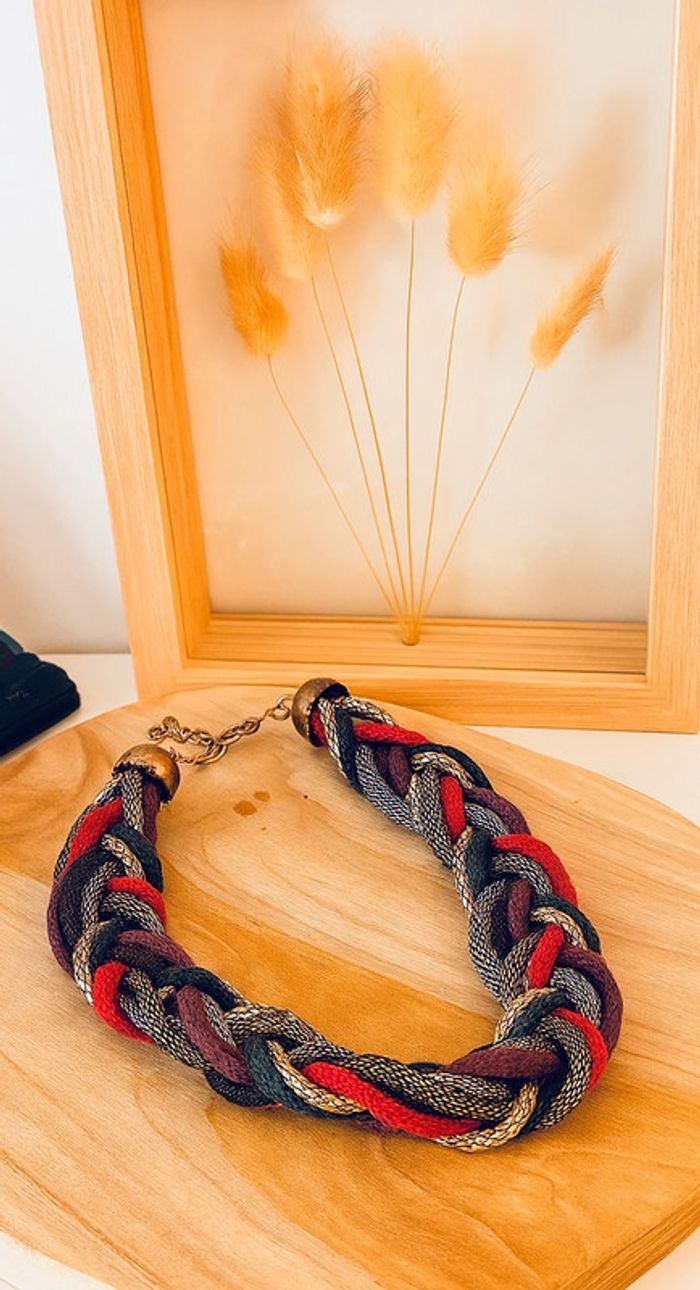 🌿 Collier tressé Promod – Style bohème chic 💎