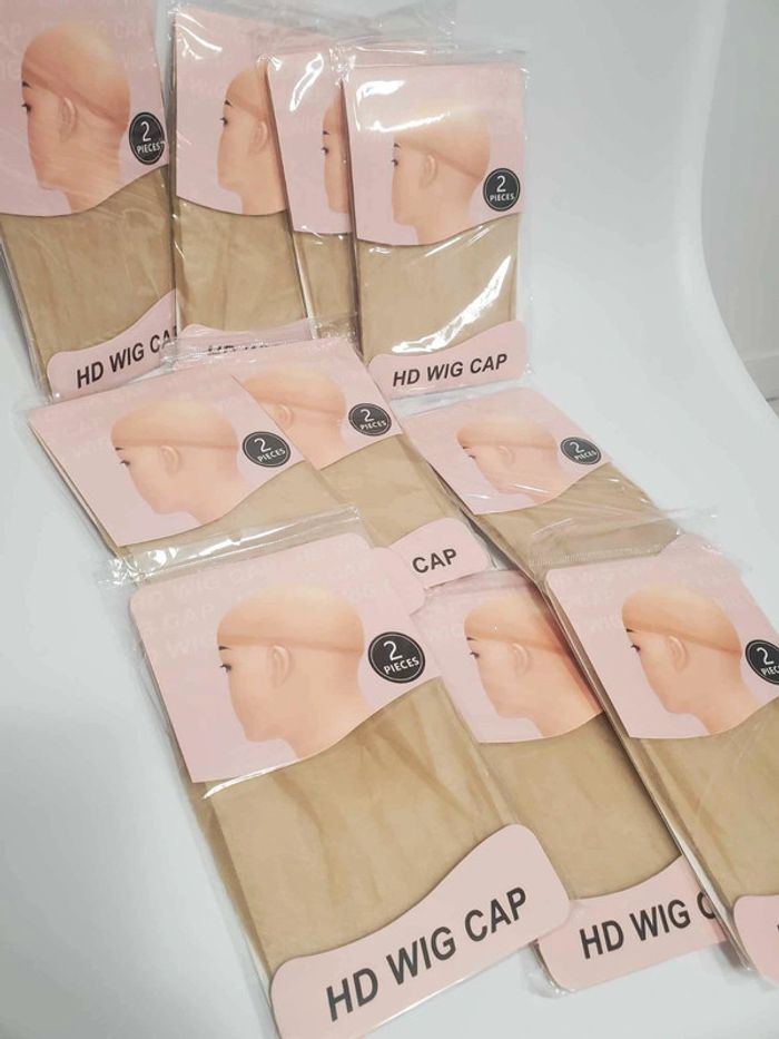 Lot de 20 bonnets HD perruque cheveux - photo numéro 2