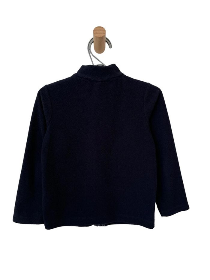 Veste zippée polaire bleu marine - taille 3-4 ans - photo numéro 4
