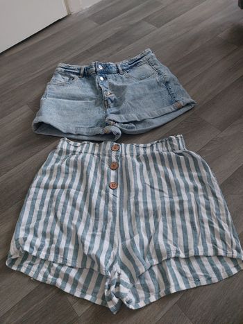 1 short 1 en jeans et 1 leger taille 38