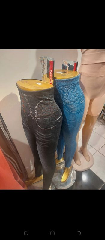 Leggings ventre plat effet Jean